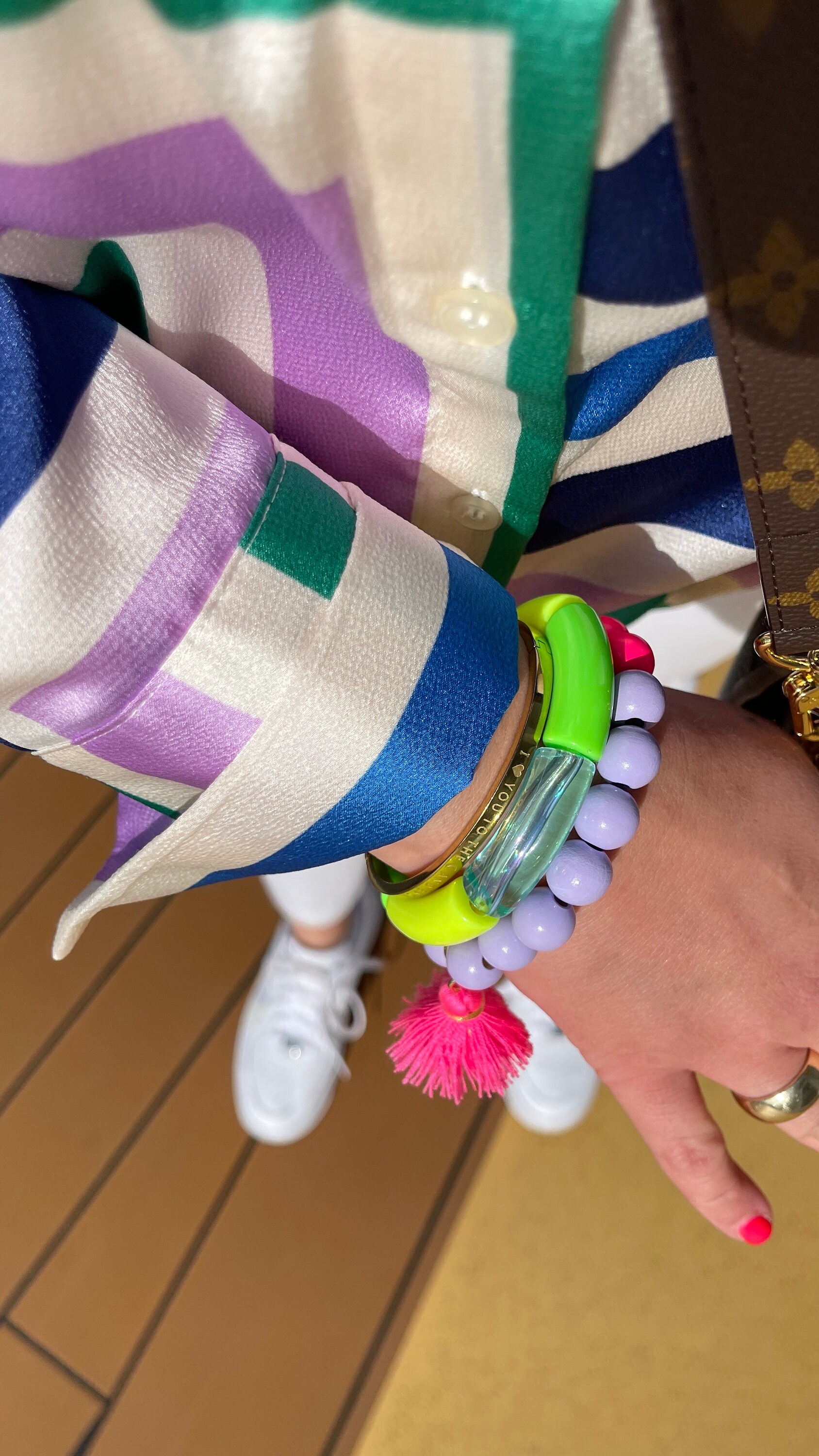 Armreif Acrylreifen Acryl Armband Perlenarmband Neon Boho Mala Armreif Acrylreifen Acryl Armband Perlenarmband Neon Boho Mala von PerlaHandgemacht