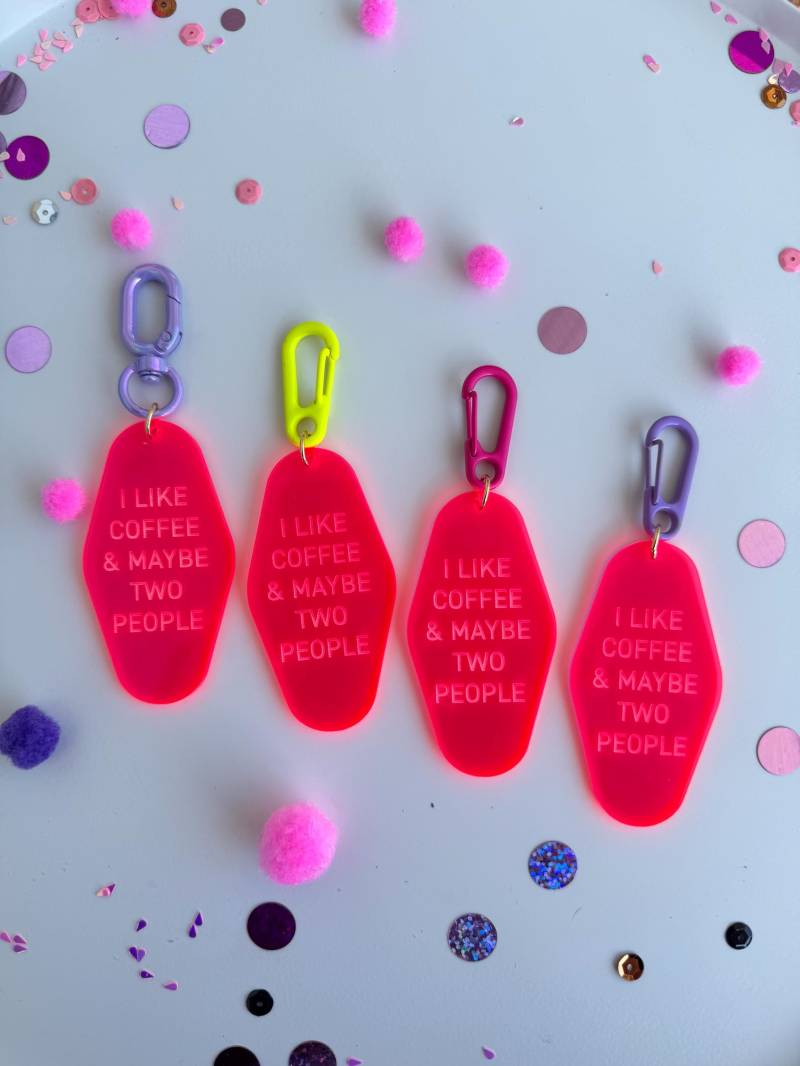 Neon Acryl Schlüsselanhänger Aus Trendy Gravur Coin Anhänger Geschenk Neon Acryl Schlüsselanhänger Aus Trendy Gravur Coin Anhänger Geschenk von PerlaHandgemacht