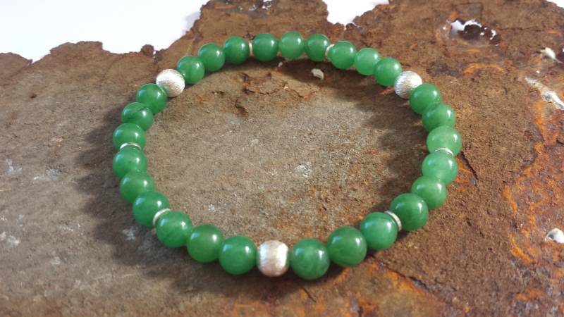 Aventurin Armband Mit 925Er Silberelementen von PerlenAteliers
