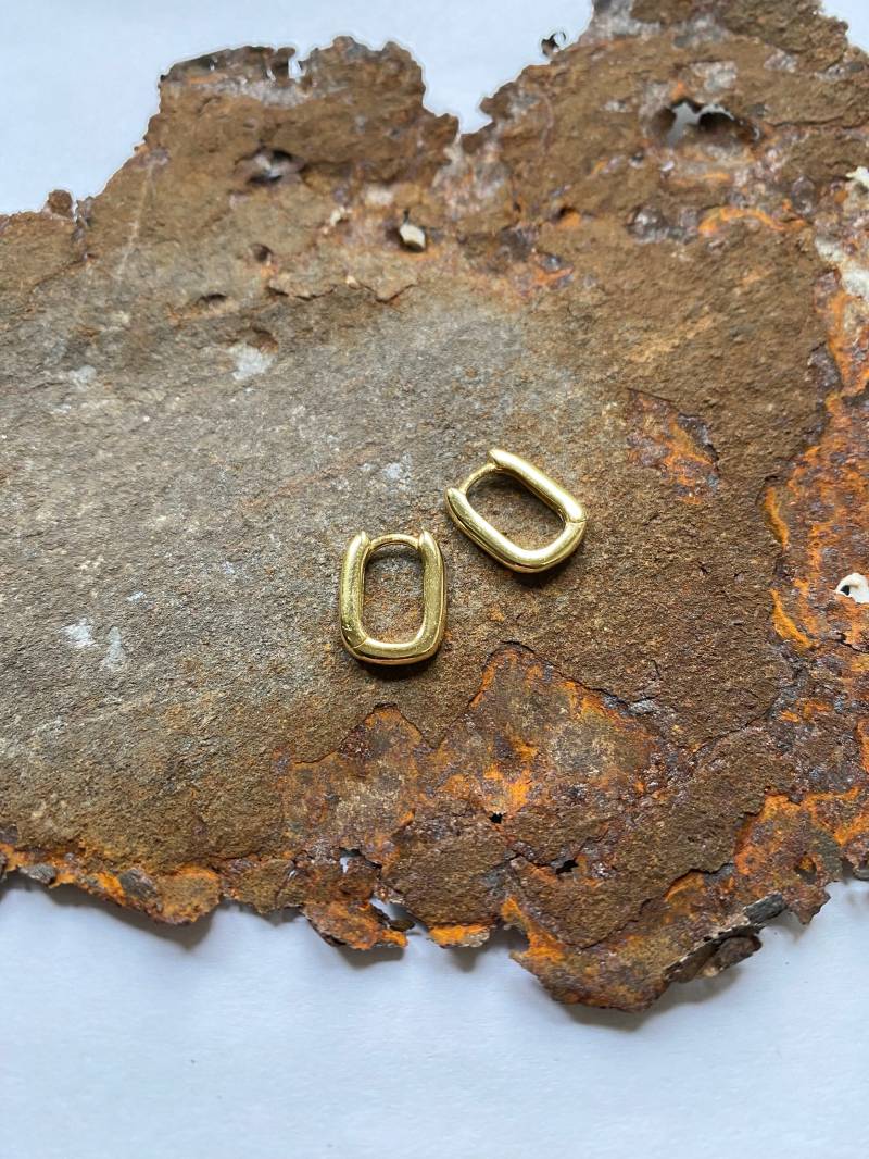 Creolen Ohrringe Aus Vergoldetem 925Er Silber Creolen Ohrringe Aus Vergoldetem 925Er Silber von PerlenAteliers