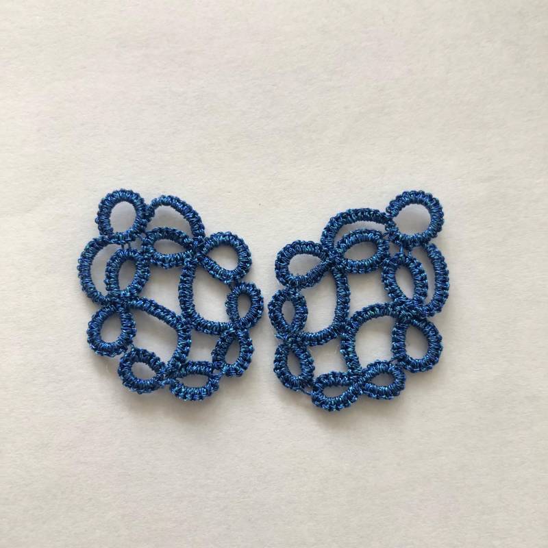 2 Elemente Frivolite Ohrringe Occhi Spitze Oktoberfest Dirndl Trachtenschmuck Brautschmuck Brautjungfer Geschenk Volksfest Hochzeit Braut von PerlenHarmonyOase
