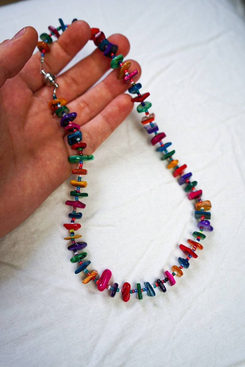 Bunte Perlmutt Kette Bunte Perlmutt Kette von PerlenProvinz