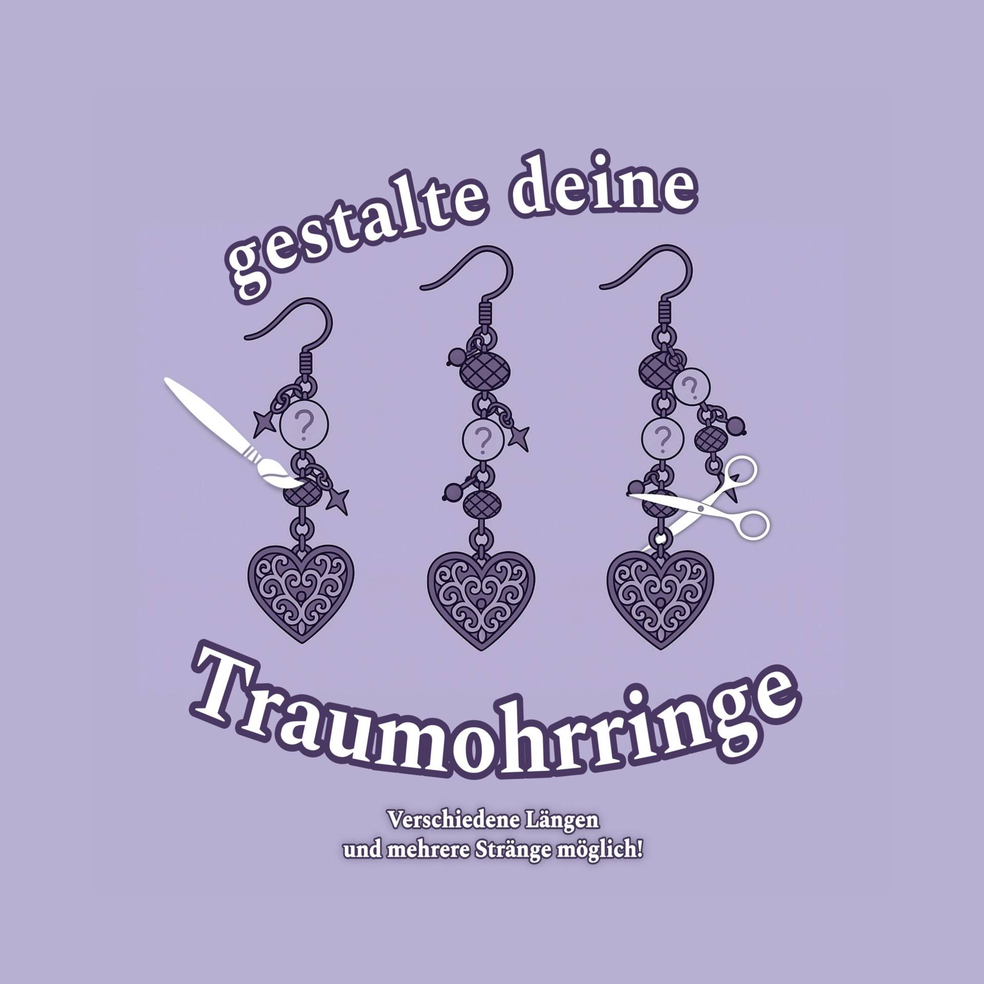 Custom Earrings - Gestalte Deine Ohrringe Komplett Selbst von PerlengefluesterShop