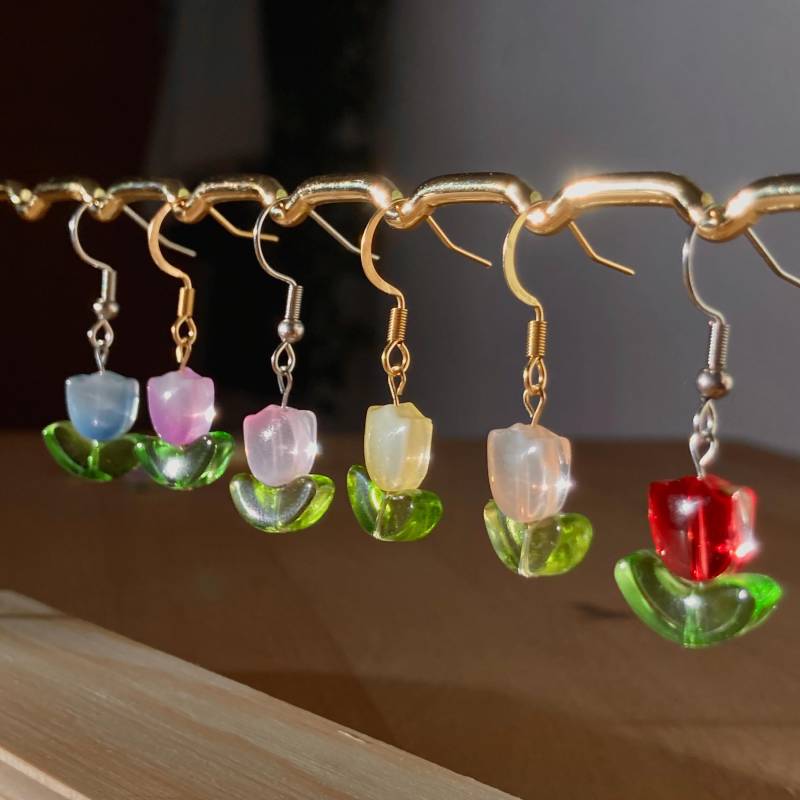 Tulip Earrings von PerlengefluesterShop