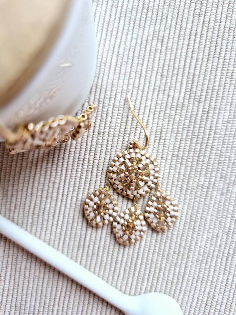 Perlenohrringe, Ohrringe, Schmuck, Festlich, Geschenk von Perlenkarussell