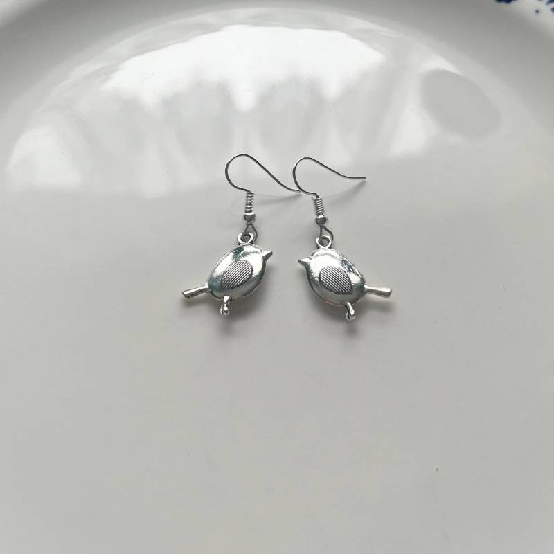 Piepmatz Ohrringe in Silber von Perlenlagune