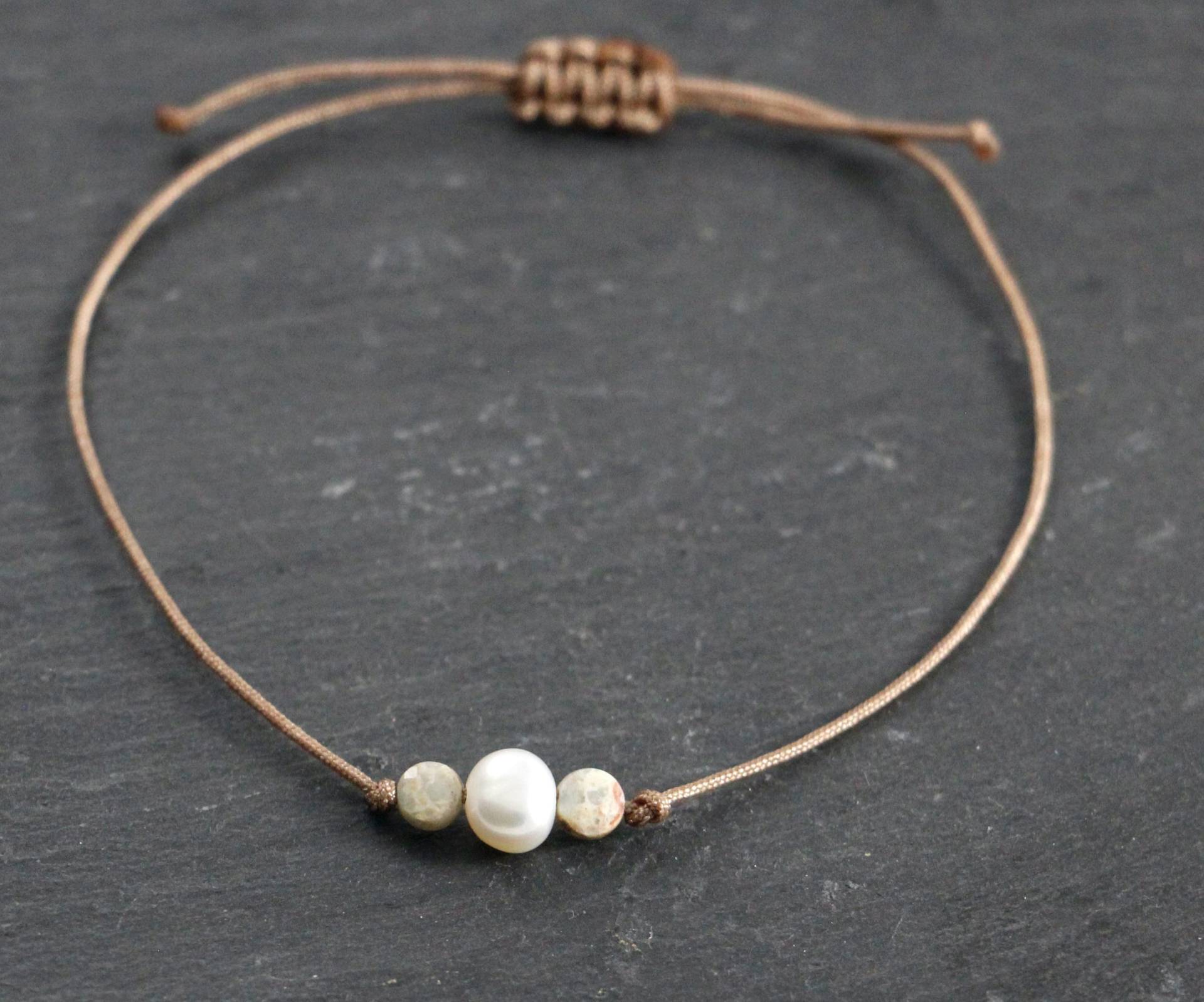 Natursteinarmband Perle Pastell Türkis Natursteinarmband Perle Pastell Türkis von Perlenprinzessin