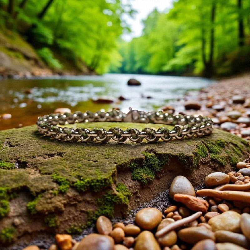 Edelstahl Armband Mit Paracord Seil Steelcord - | Handgefertigtes Herren Silber Modern, Elegant, Geschenk Für Männer von Perlensee2024