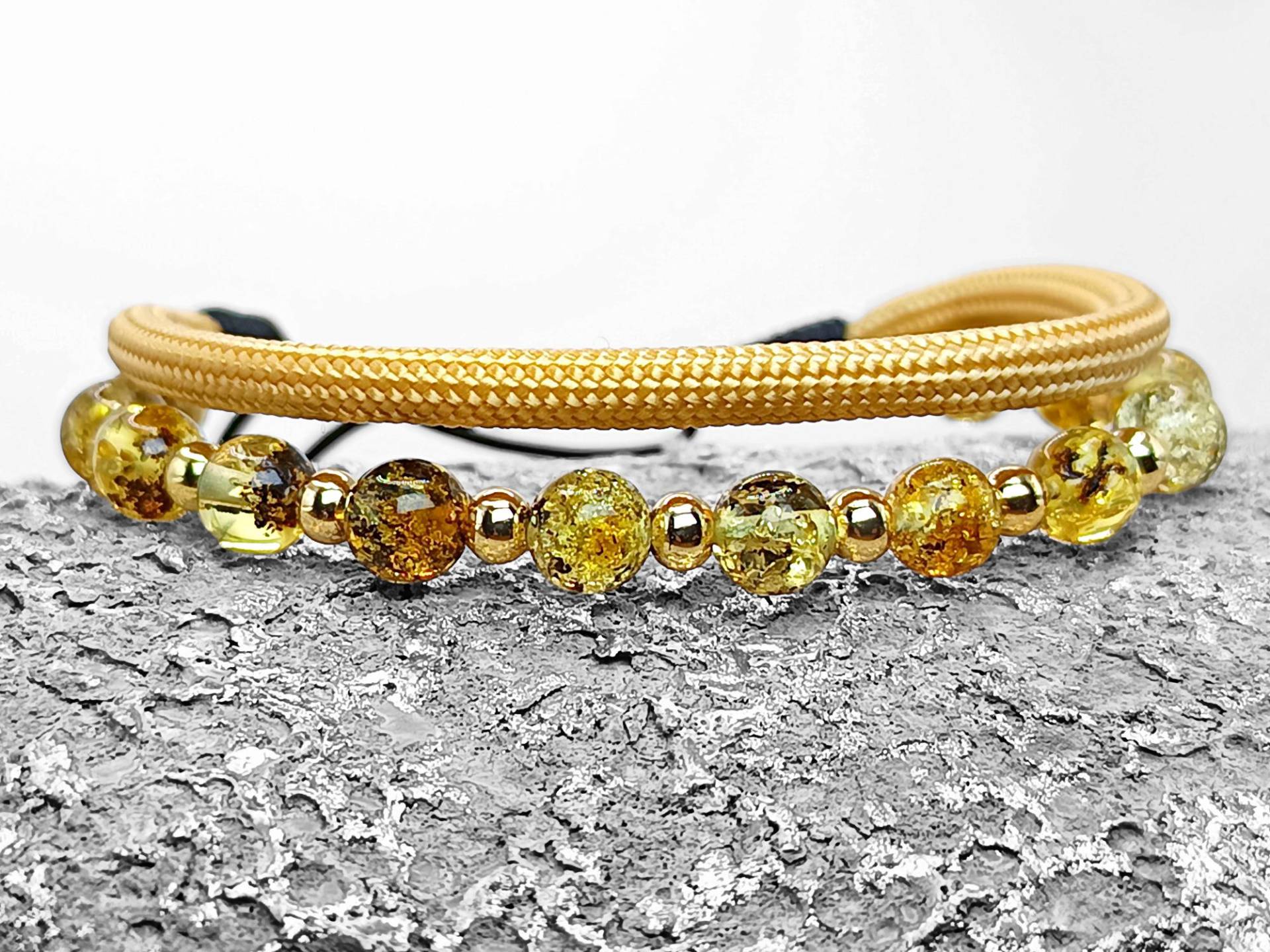 Goldarmband 2Er Set Surfer-Armbänder-Bernsteinarmband & Gold-Unisex-Handmade in Deutschland-Damen, Frauen - Paracord-2In1-14K Verg.perlen0304 Goldarmband 2Er Set Surfer-Armbänder-Bernsteinarmband & Gold-Unisex-Handmade in Deutschland-Damen, Frauen - Paracord-2In1-14K Verg.perlen0304 von Perlensee2024