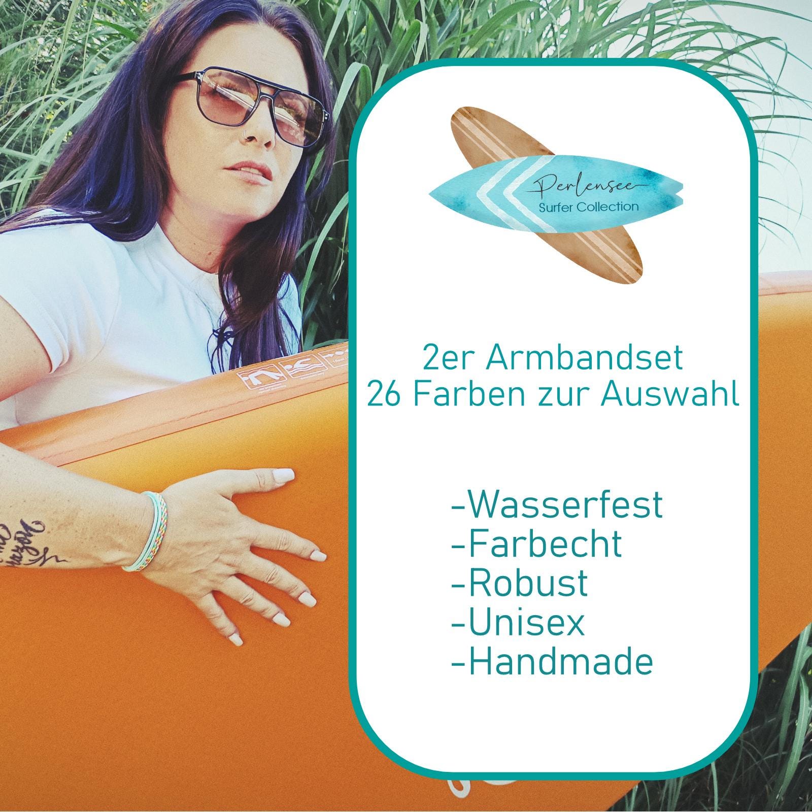 Frauen Armband 2Er Set Surferarmbänder Herren Handmade Paracord Boho Ethno Schmuck Verstellbar, Wasserfest Geschenk Frauen Armband 2Er Set Surferarmbänder Herren Handmade Paracord Boho Ethno Schmuck Verstellbar, Wasserfest Geschenk von Perlensee2024