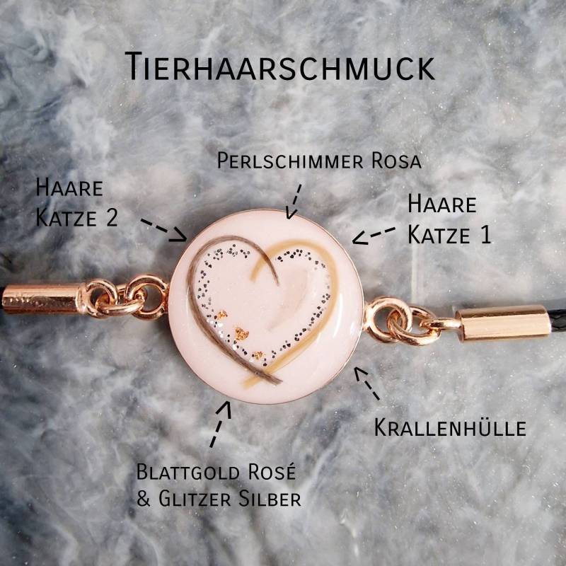 Armband Haarsträhnen | Tierhaare Erinnerungsschmuck Geschenkidee von Perlenstolz
