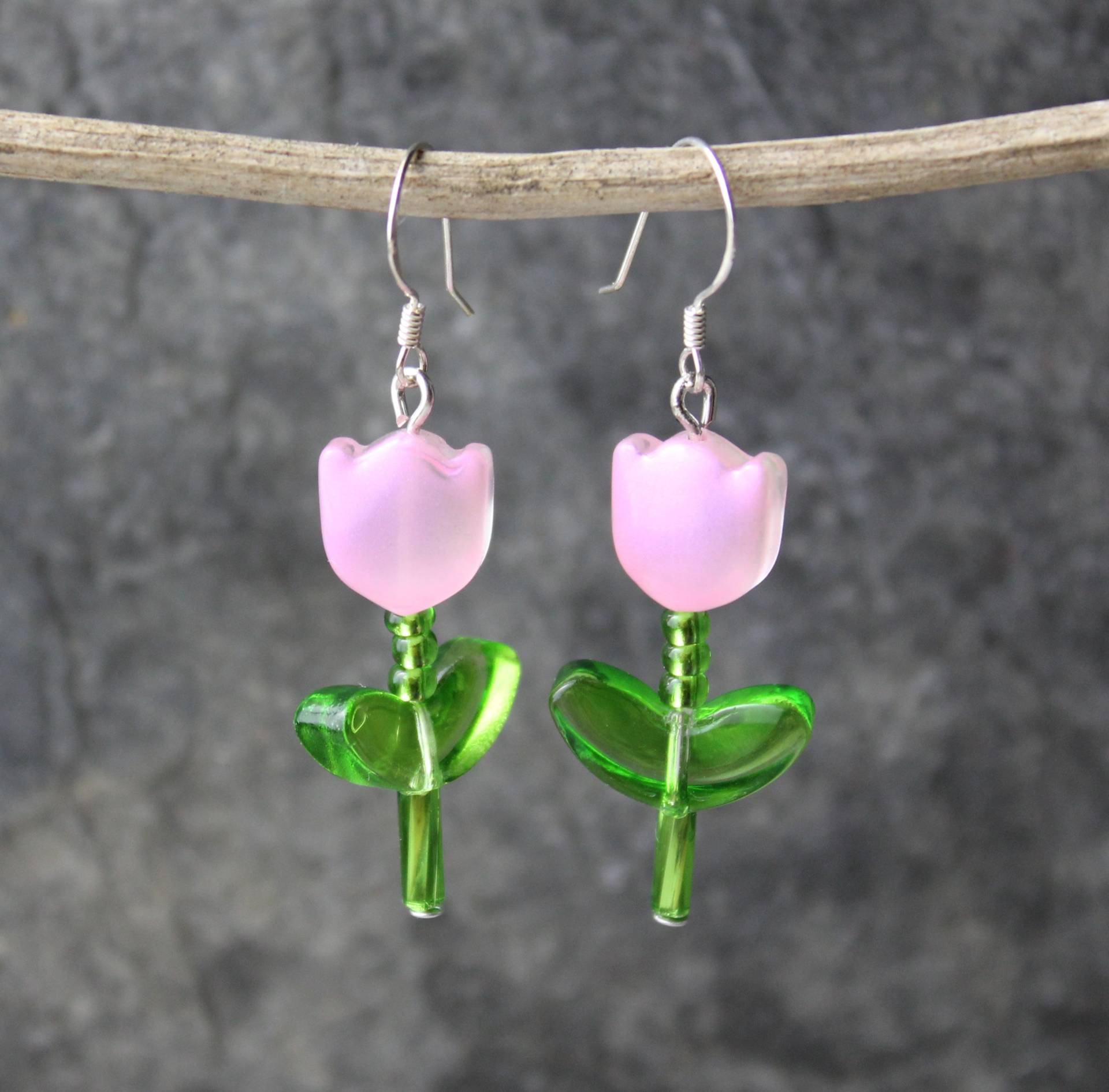 Glasperlen Und 925Er Sterlingsilber, Ohrhänger von PerlentanzBerlin