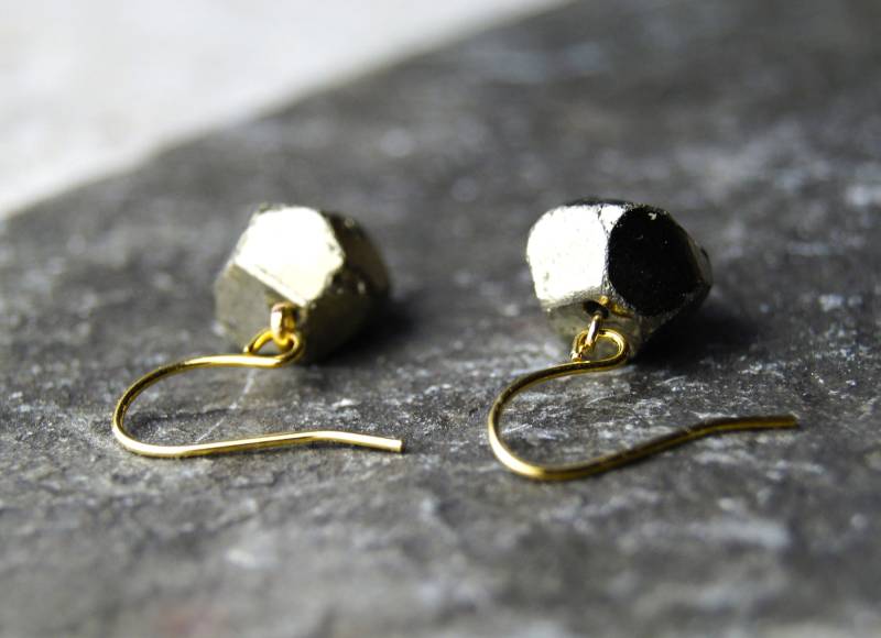 Pyrit, Ohrhänger von PerlentanzBerlin