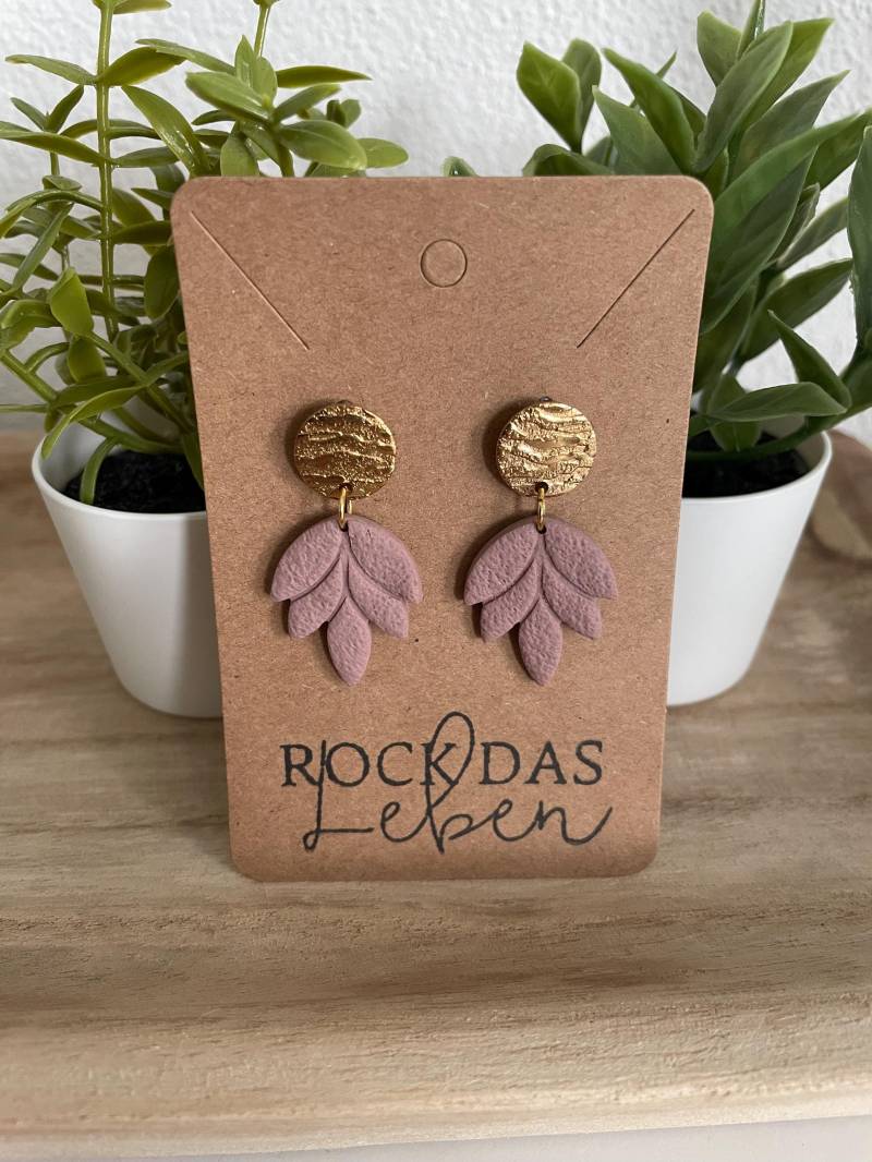 Ohrringe | Elegantes Design Polymer Clay Stilvoll Leichtigkeit von PerlenzauberbyLia