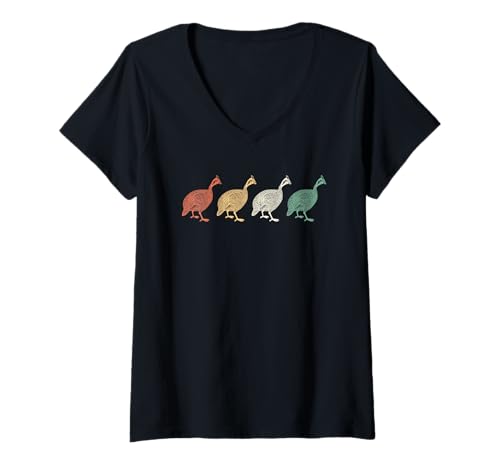 Damen Perlhuhn Vogel Huhnliebhaber Züchter Geflügel Spruch T-Shirt mit V-Ausschnitt Damen Perlhuhn Vogel Huhnliebhaber Züchter Geflügel Spruch T-Shirt mit V-Ausschnitt von Perlhuhn Bauernhof Landwirtschaft Hühner Outfit