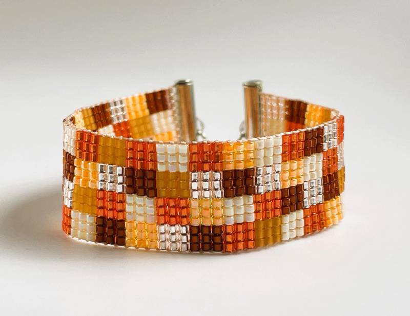 Kalila - Gewebtes Armband Aus Miyukiperlen von PerlwerkHamburg