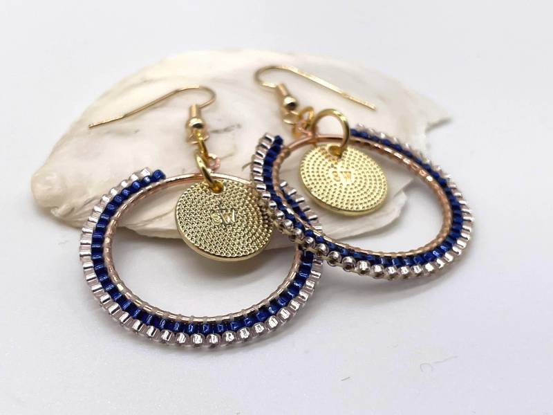 Pina - Creolenohrringe Mit Miyukiperlen Pina - Creolenohrringe Mit Miyukiperlen von PerlwerkHamburg