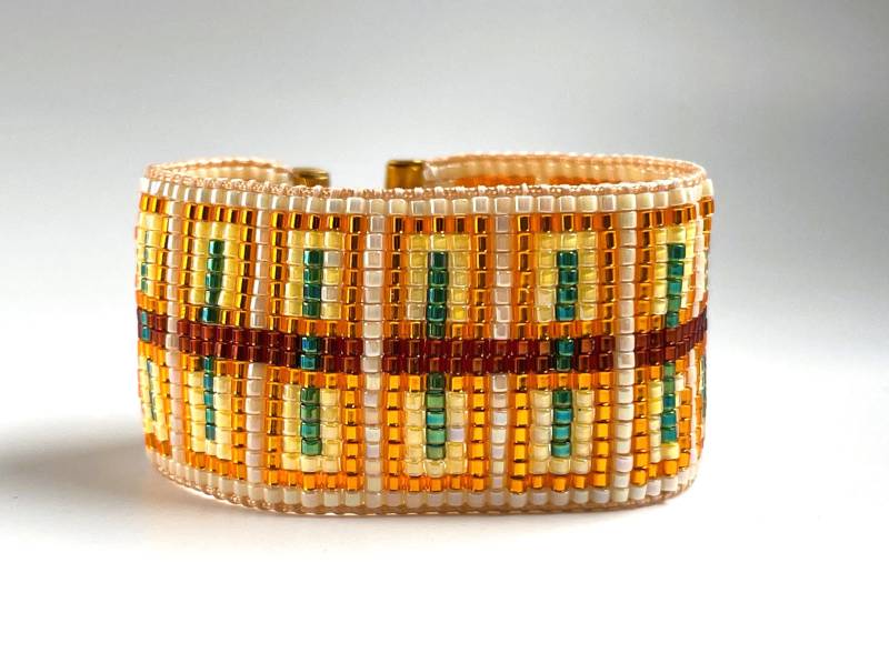 Roya - Gewebtes Armband Aus Miyukiperlen von PerlwerkHamburg