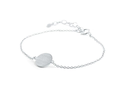 Pernille Corydon Damen Armband Coin - Gliederarmband runder Charm-Anhänger Silber - B002s von Pernille Corydon