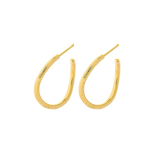 Pernille Corydon Elva Hoops Gold - Creolen Ohrringe Damen aus 925er Sterling-Silber Vergoldet - 22 mm - E249g von Pernille Corydon