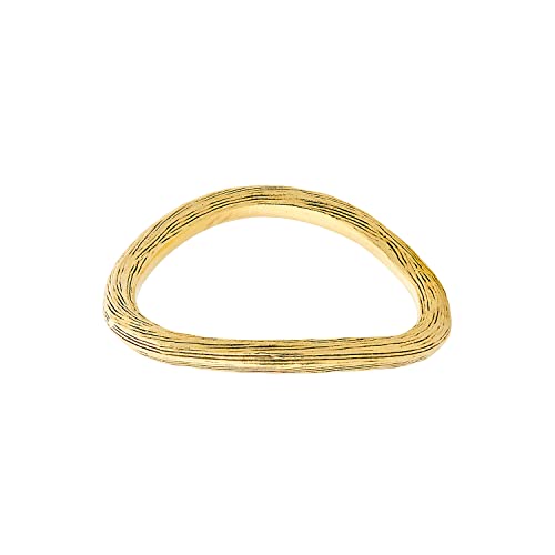 Pernille Corydon Elva Midi Ring Gold - Damenring schmal geschwungen 925er Sterling-Silber Vergoldet - Ringgröße 55/17,5mm - R248g-55 von Pernille Corydon