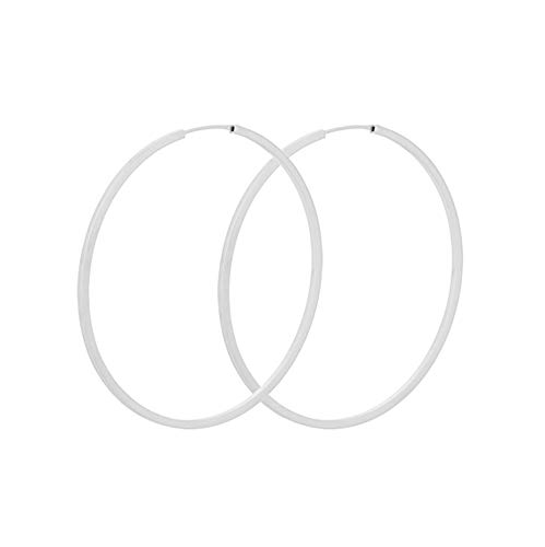 Pernille Corydon Creolen Silber 925 Orbit - Damen-Ohrringe Ø 50 mm - E053s von Pernille Corydon