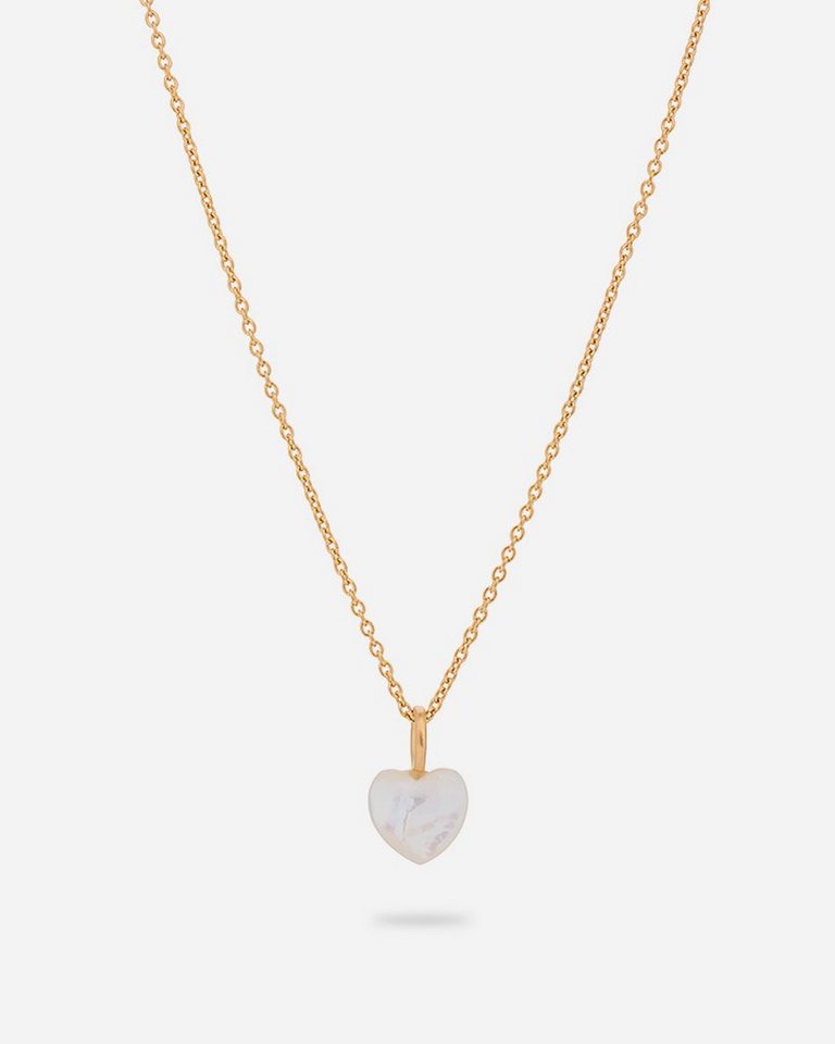 Pernille Corydon Perlenkette Ocean Heart Halskette Damen 40-45 cm, Silber 925, 18 Karat vergoldet von Pernille Corydon