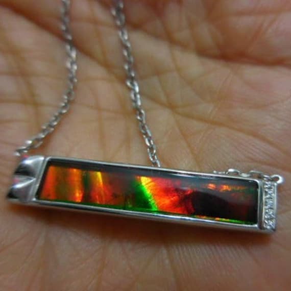 28% Off-Use-Coupon Xmas25Off=Netto Hkd933.60-925 Silber Anhänger Halskette - Ausgezeichneter Ammolit | Rechteck 26 X 5 Mm Einzigartige Regenbogen 28% Off-Use-Coupon Xmas25Off=Netto Hkd933.60-925 Silber Anhänger Halskette - Ausgezeichneter Ammolit | Rechteck 26 X 5 Mm Einzigartige Regenbogen von PerpetualAAAmmolite