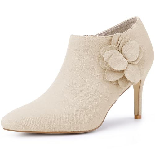 Perphy Stiefeletten mit spitzem Zehenbereich, Stiletto-Absätze, für Damen, Beige, 38.5 EU Perphy Stiefeletten mit spitzem Zehenbereich, Stiletto-Absätze, für Damen, Beige, 38.5 EU von Perphy