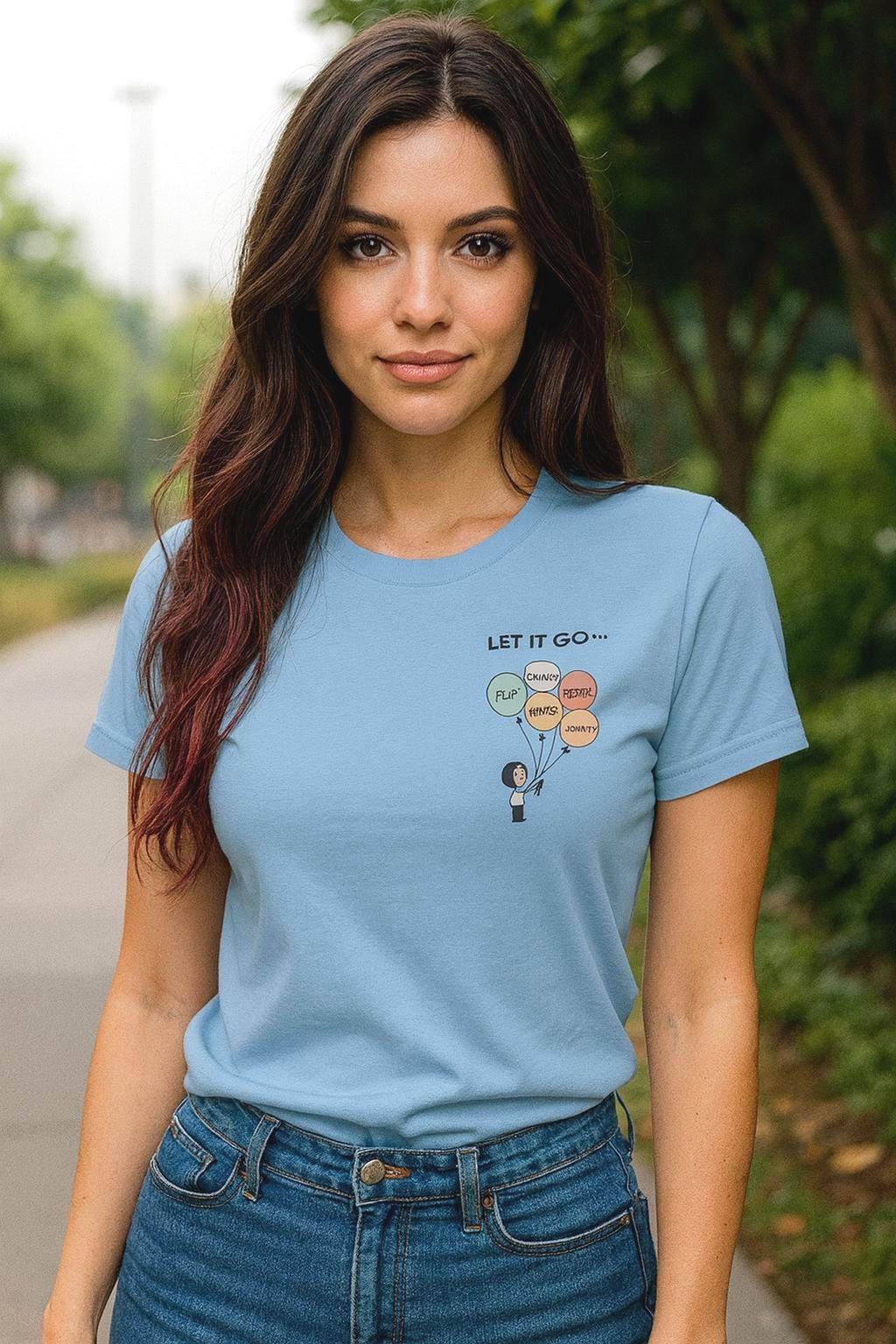 Empowering Mental Health T-Shirt - Let Emotions Go Unisex Casual Wear von PerplexTDesign