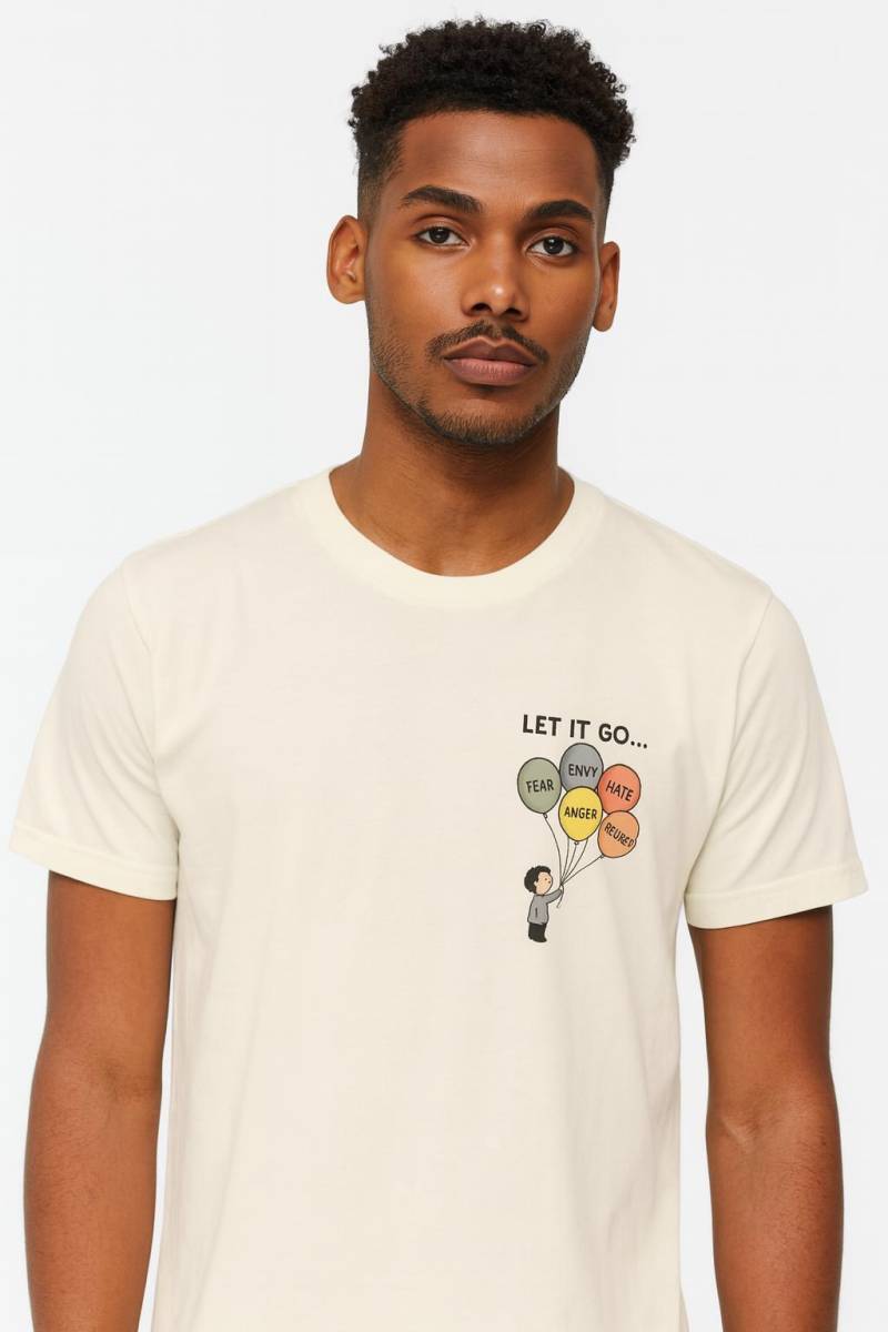 Empowering Mental Health T-Shirt - Let Emotions Go Unisex Casual Wear von PerplexTDesign