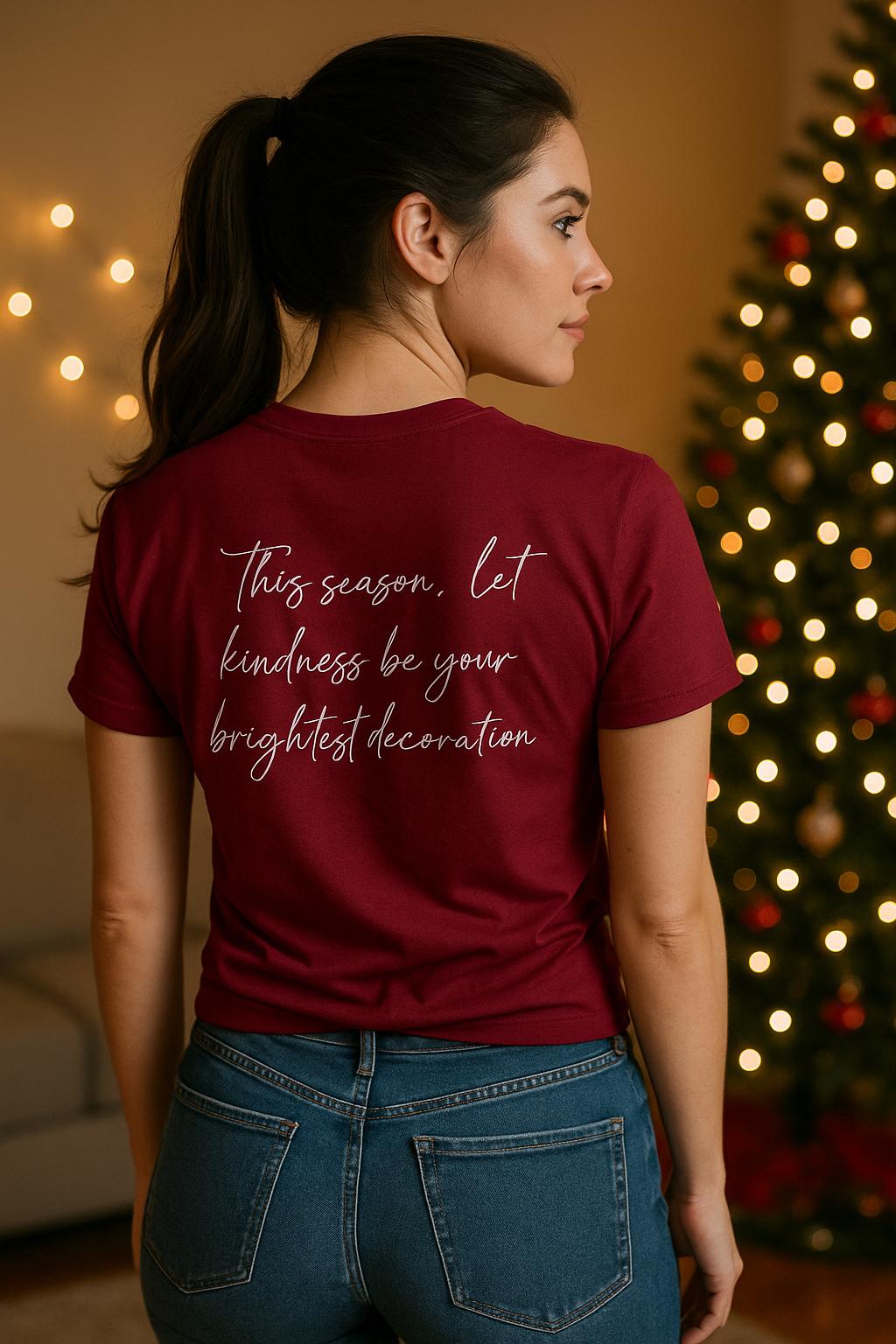 Let It Be Kind Christmas T-Shirt | Perfect Gift For Friends & Family von PerplexTDesign