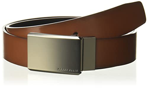 Perry Ellis Herren Reversible Matte at Me Belt Gürtel, Brn30, 34 von Perry Ellis