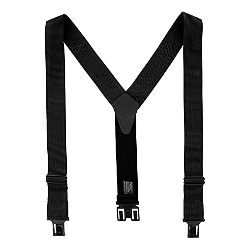 Perry Suspenders Herren Hosenträger groß und hoch, nicht elastisch, Y-Rücken, Schwarz, XL von Perry Suspenders