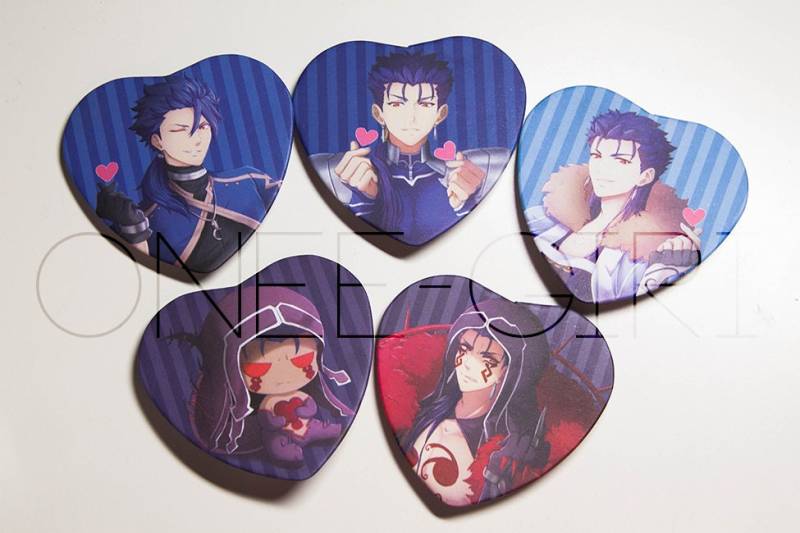 Fgo Cu Chulainn Matte Herzknöpfe Fgo Cu Chulainn Matte Herzknöpfe von PerseimmonArt