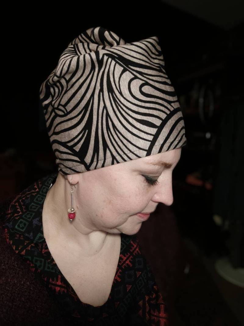 Handgemachte Boho Slouchy Beanie Stricktuch Chemomütze von Persikeliz