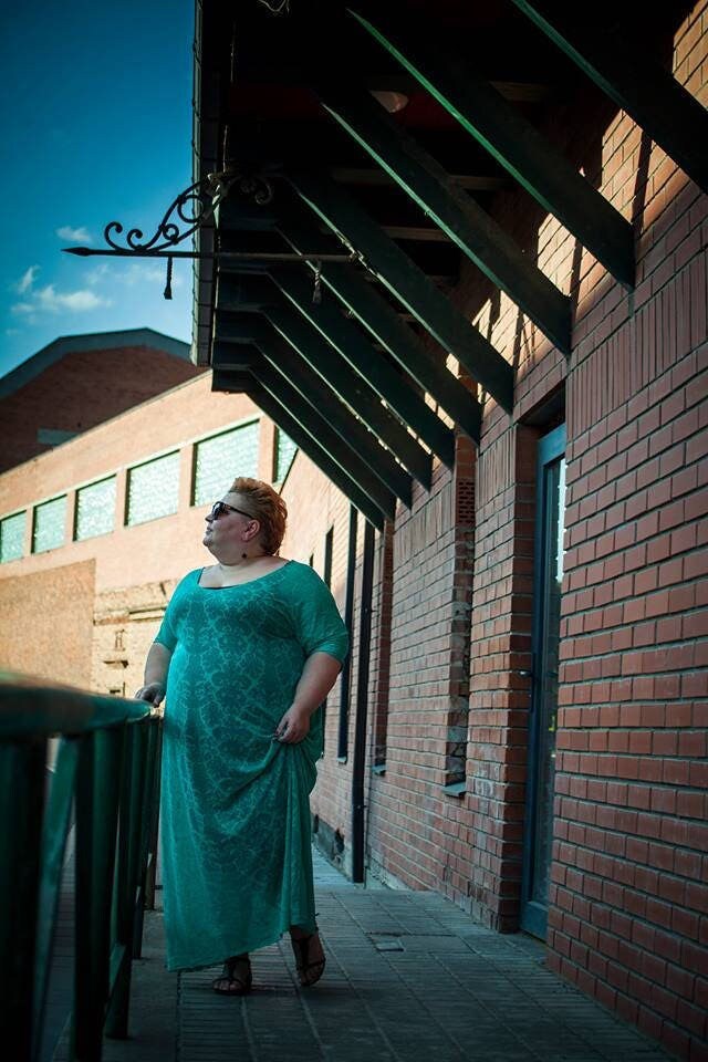 Plus Size Baumwoll Strick Kleid Boho Lagenlook Kaftan von Persikeliz