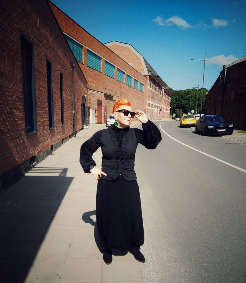 Plus Size Schwarze Haremshose Boho Yoga Hose Mit Tiefem Schritt Stricken von Persikeliz