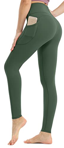 Persit Damen Sport Leggings, High Waist Yogahose Lang Sporthose Sportleggins Tights Berggrün S von Persit