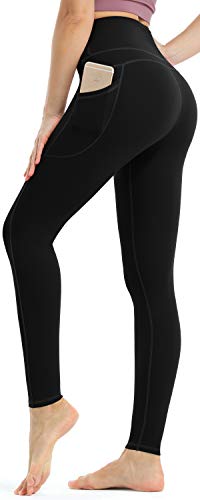 Persit Damen Sport Leggings, High Waist Yogahose Lang Sporthose Sportleggins Tights Schwarz，40-42（Tag L von Persit