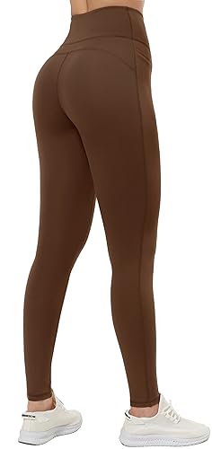 Persit Sporthose Damen, Sport Leggings High Waist Yogahose Gym Leggins Sportleggins Lange (42/44, Tiramisu, Herstellergröße: L) von Persit