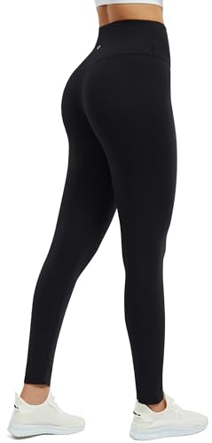 Persit Damen Sporthose Lange Sport Leggings High Waist Yoga Leggins Sportleggins Yogahose (L, Schwarz, 71 cm) von Persit