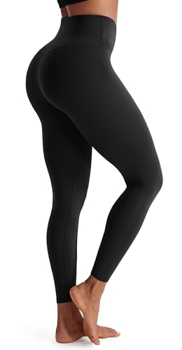 Persit Damen Sporthose Lange Sport Leggings High Waist Yoga Leggins Sportleggins Yogahose (L, Schwarz, 71 cm) von Persit