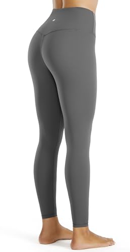 Persit Damen Sporthose Lange Sport Leggings High Waist Yoga Leggins Sportleggins Yogahose (S, Stahlgrau, 71 cm) von Persit
