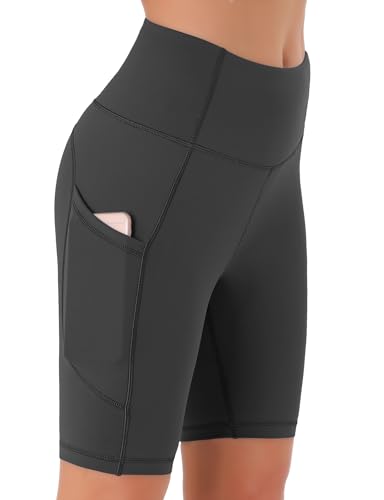 Persit Kurze Sporthose Damen, High Waist Radlerhose Sport Shorts Sommer Cycling Bike Leggins KlassischGrau S Persit Kurze Sporthose Damen, High Waist Radlerhose Sport Shorts Sommer Cycling Bike Leggins KlassischGrau S von Persit