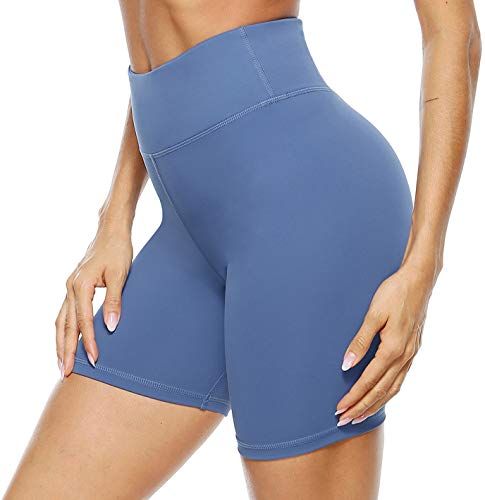 Persit Kurze Sporthose Damen, Radlerhose Sport-Shorts Sommer Laufshorts Leggings Laufhose Kurz Fernblau - XXL/48-50 von Persit