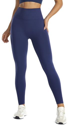 Persit Sport Leggings Damen, High Waist Sporthose Seamless Sportleggins Lang Gym Leggins Yogahose Laufhose Kobaltblau XL von Persit