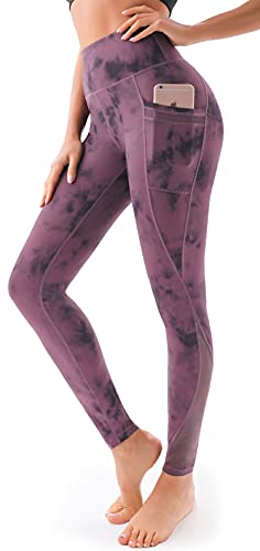 Persit Sport Leggings Damen, Sporthose Yogahose Laufhose Yoga Leggins Tights Sportleggins für Damen Mauve-Size 36 (Herstellergröße: S) von Persit