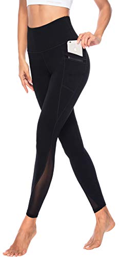 Persit Sport Leggings Damen, Sporthose Yogahose Laufhose Yoga Leggins Tights Sportleggins für Damen Schwarz-Size 34 (Herstellergröße: XS) von Persit