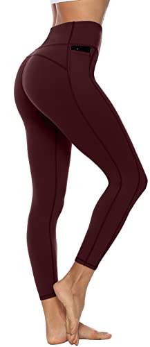 Persit Sporthose Damen, Sport Leggins für Damen Yoga Leggings Yogahose Sportleggins Weinrot-Size 34 (Herstellergröße: XS) von Persit